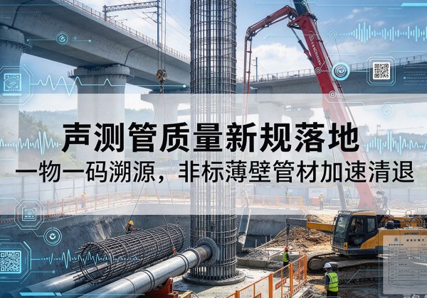 沙河口声测管质量新规落地，一物一码溯源，非标薄壁管材加速清退